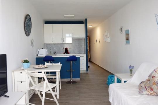 Loft-style apartment, for sale, on the first line of the Mediterranean Sea
